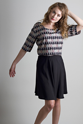 Faux Wrap Skirt